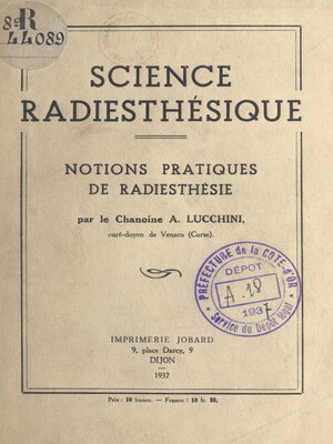 cover image of Science radiesthésique